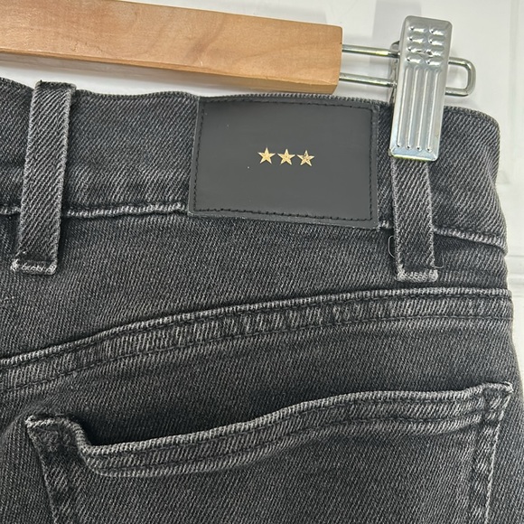 ICONS OBJECTS OF DEVOTION - REVOLVE wide bell crop denim black high waist 28 - Picture 8 of 13